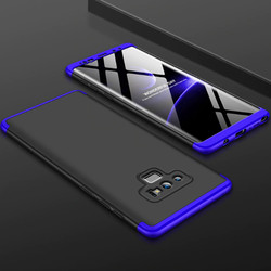 Galaxy Note 9 Kılıf Zore Ays Kapak Siyah-Mavi