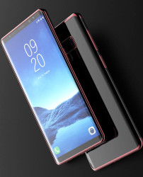 Galaxy Note 9 Kılıf Zore Dört Köşeli Lazer Silikon Kapak Siyah