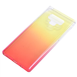 Galaxy Note 9 Kılıf Zore Renkli Transparan Kapak Pembe