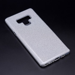 Galaxy Note 9 Kılıf Zore Shining Silikon Gümüş