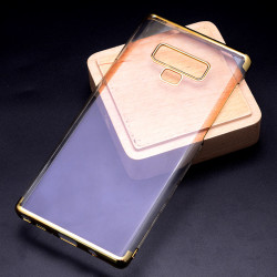 Galaxy Note 9 Kılıf Zore Tareks Şeffaf Kapak Gold
