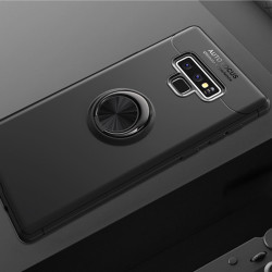 Galaxy Note 9 Kılıf Zore Ravel Silikon Kapak Siyah