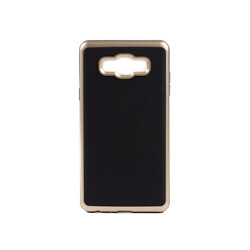 Galaxy On7 Case Zore İnfinity Motomo Cover Gold