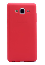 Galaxy On7 Kılıf Zore Premier Silikon Kapak Kırmızı