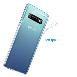 Galaxy S10 Plus Kılıf Zore Ultra İnce Silikon Kapak 0.2 mm Renksiz