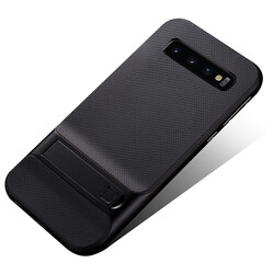 Galaxy S10E Case Zore Stand Verus Cover Black