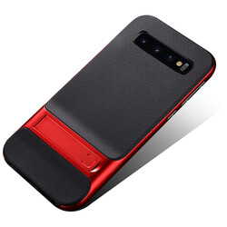 Galaxy S10E Case Zore Stand Verus Cover Red
