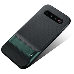 Galaxy S10E Case Zore Stand Verus Cover Green