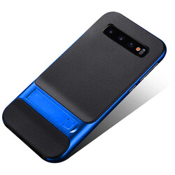 Galaxy S10E Case Zore Stand Verus Cover Blue