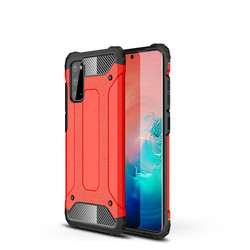 Galaxy S20 Case Zore Crash Silicon Cover Red