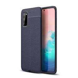 Galaxy S20 Case Zore Niss Silicon Cover Navy blue