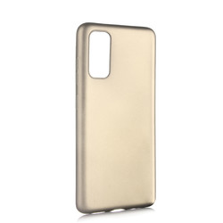 Galaxy S20 Case Zore Premier Silicon Cover Gold