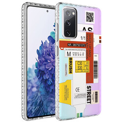 Galaxy S20 FE Case Airbag Edge Colorful Patterned Silicone Zore Elegans Cover NO2