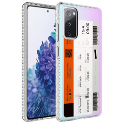 Galaxy S20 FE Case Airbag Edge Colorful Patterned Silicone Zore Elegans Cover NO1