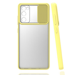 Galaxy S20 FE Case Zore Lensi Cover Yellow