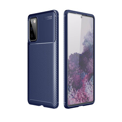 Galaxy S20 FE Case Zore Negro Silicon Cover Navy blue