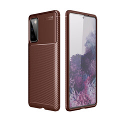 Galaxy S20 FE Case Zore Negro Silicon Cover Brown