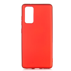 Galaxy S20 FE Kılıf Zore Premier Silikon Kapak Kırmızı