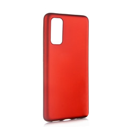 Galaxy S20 Kılıf Zore Premier Silikon Kapak Kırmızı