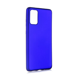Galaxy S20 Plus Case Zore Premier Silicon Cover Saks Blue