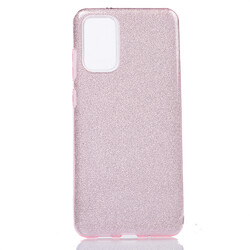 Galaxy S20 Plus Case Zore Shining Silicon Rose Gold
