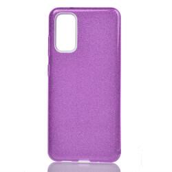 Galaxy S20 Plus Case Zore Shining Silicon Purple