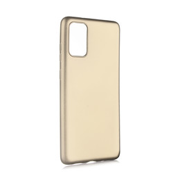 Galaxy S20 Plus Kılıf Zore Premier Silikon Kapak Gold