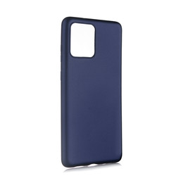 Galaxy S20 Ultra Case Zore Premier Silicon Cover Navy blue