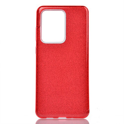 Galaxy S20 Ultra Case Zore Shining Silicon Red
