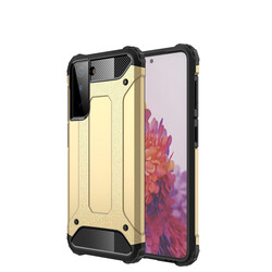 Galaxy S21 Case Zore Crash Silicon Cover Gold
