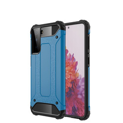 Galaxy S21 Case Zore Crash Silicon Cover Blue