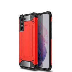 Galaxy S21 FE Case Zore Crash Silicon Cover Red