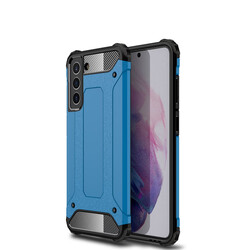 Galaxy S21 FE Case Zore Crash Silicon Cover Blue