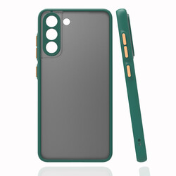 Galaxy S21 FE Case Zore Hux Cover Dark Green