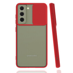 Galaxy S21 FE Case Zore Lensi Cover Red