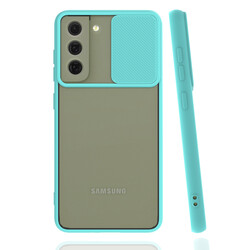 Galaxy S21 FE Case Zore Lensi Cover Turquoise