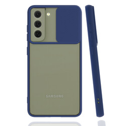 Galaxy S21 FE Case Zore Lensi Cover Navy blue