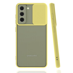 Galaxy S21 FE Case Zore Lensi Cover Yellow