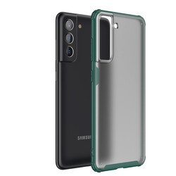 Galaxy S21 FE Case Zore Volks Cover Dark Green