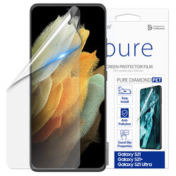 Galaxy S21 Plus Araree Pure Diamond Pet Ekran Koruyucu Renksiz