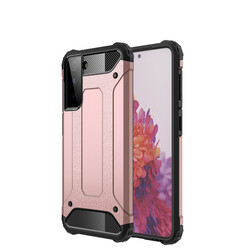 Galaxy S21 Plus Case Zore Crash Silicon Cover Rose Gold