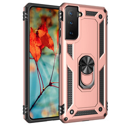 Galaxy S21 Plus Case Zore Vega Cover Rose Gold