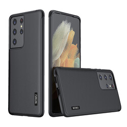 Galaxy S21 Ultra Case ​​​​​Wiwu Sand Stone Cover Black