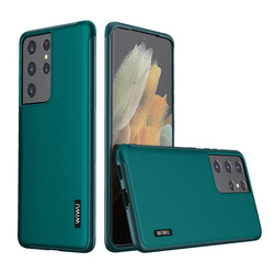 Galaxy S21 Ultra Case ​​​​​Wiwu Sand Stone Cover Green