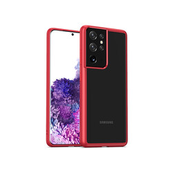 Galaxy S21 Ultra Case Zore Hom Silicon Red