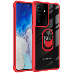 Galaxy S21 Ultra Case Zore Mola Cover Red