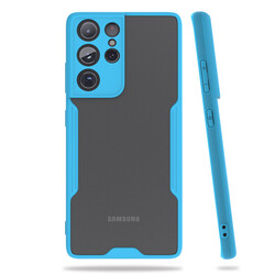 Galaxy S21 Ultra Case Zore Parfe Cover Blue