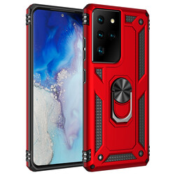 Galaxy S21 Ultra Case Zore Vega Cover Red