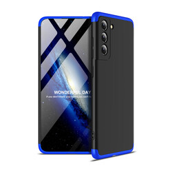 Galaxy S21FE Case Zore Ays Cover Black-Blue