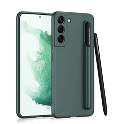 Galaxy S22 Case Zore Ays with Pen Cover Dark Green